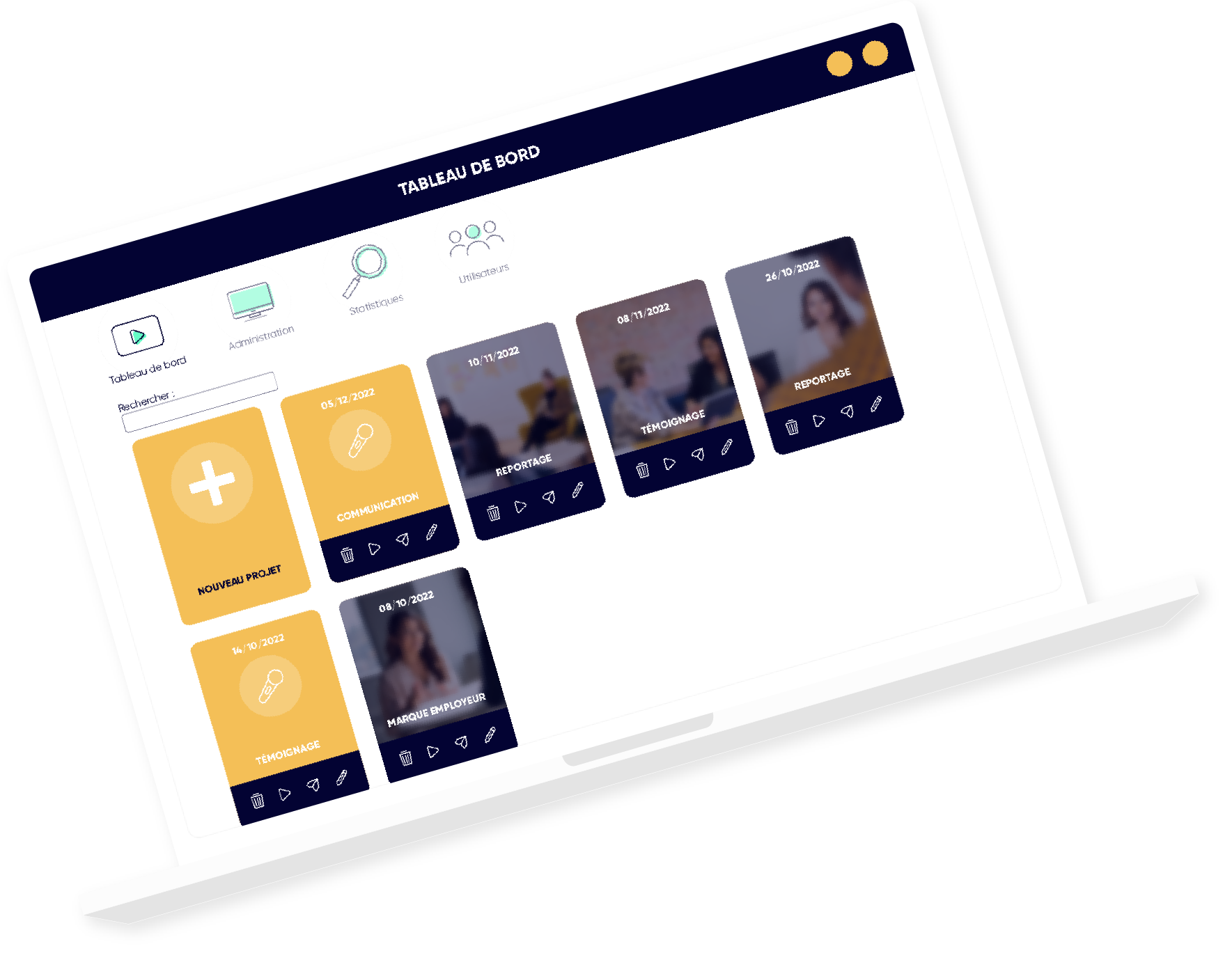 Plateforme web de montage vidéo EnjoyB